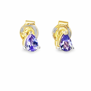 Tanzanite gold earrings GWTZE84345