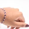 Amethyst Sterling Silver Bracelet GWBR83167-887