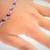 Amethyst Sterling Silver Bracelet GWBR83167-885
