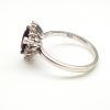Red garnet and cubic zirconia ring GWR84084-1657