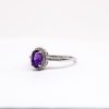 Amethyst and cubic zirconia ring GWR84077-1382