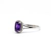 Amethyst and cubic zirconia ring GWR84083-2028