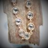 Green amethyst sterling silver rose gold platted bracelet GWBR83166-889