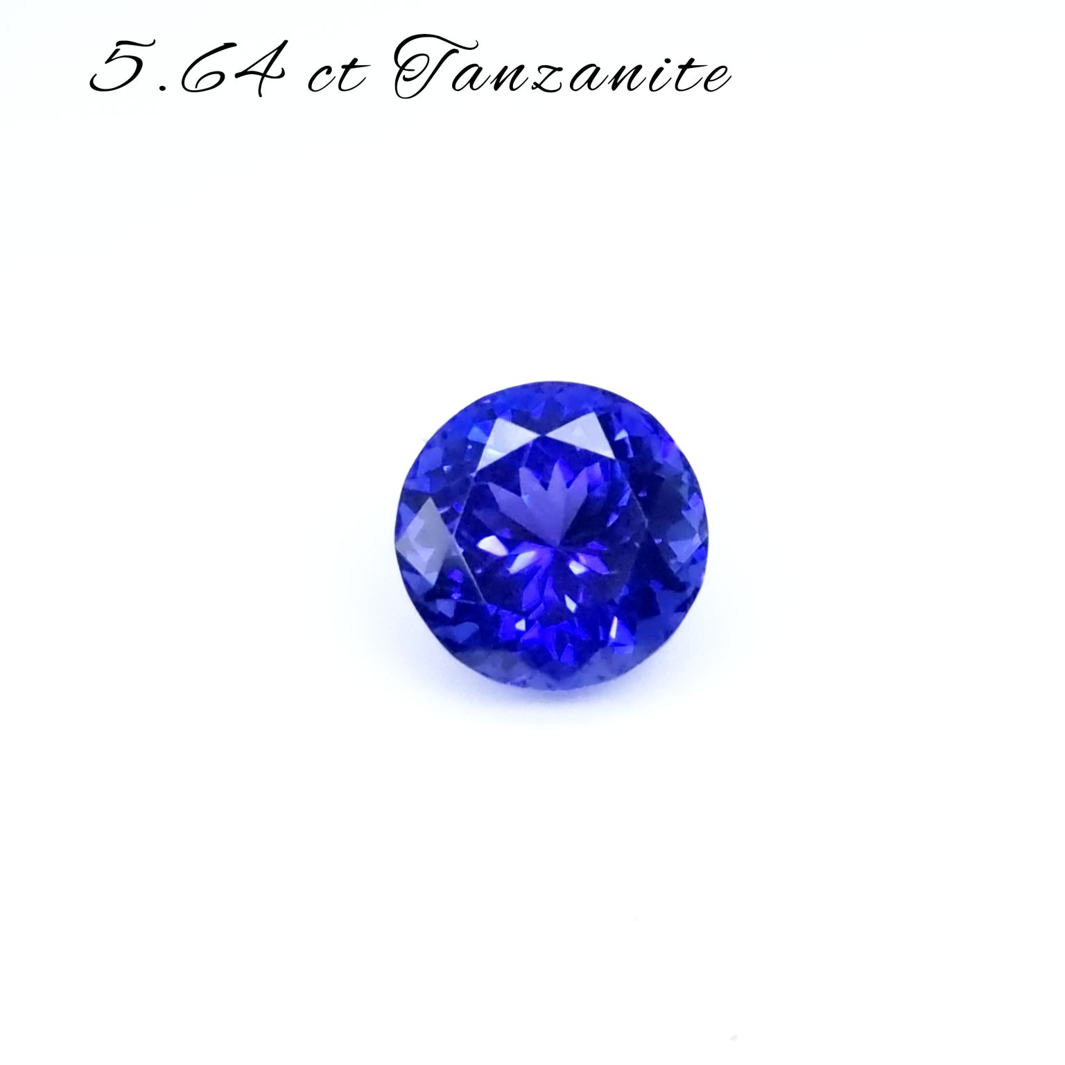 5.64 ct Tanzanite loose gemstone Round TZ0001 - GEMWORLD LTD