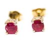 Yellow Gold Ruby studs GWERCR86870-1048