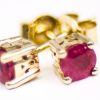Yellow Gold Ruby studs GWERCR86870-1050
