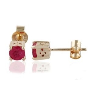 Yellow Gold Ruby studs GWERCR86870-0