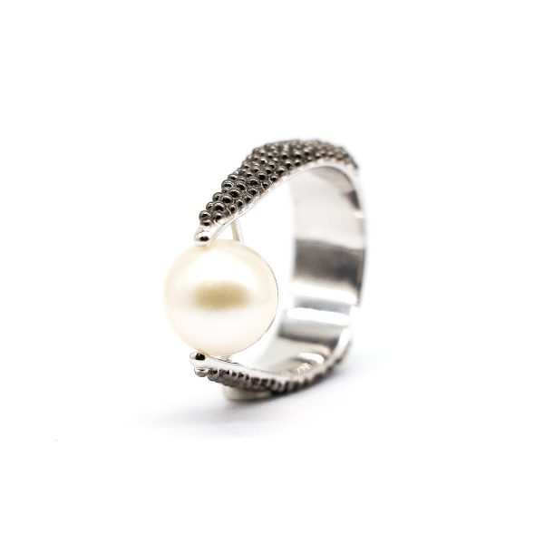 Fresh water Sterling silver Pearl ring GWR86382-2095