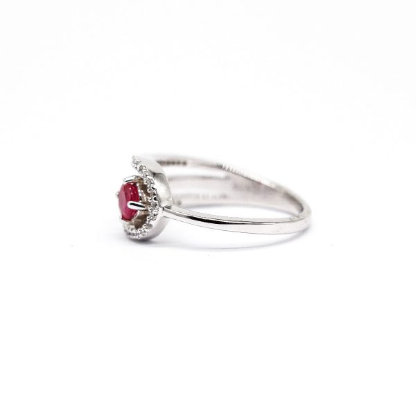 Ruby and Cubic Zirconia ring GWR86365-2091