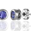 Tanzanite sterling silver earrings GWTZE84363-0