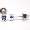 Tanzanite sterling silver earrings GWTZE84363-1112