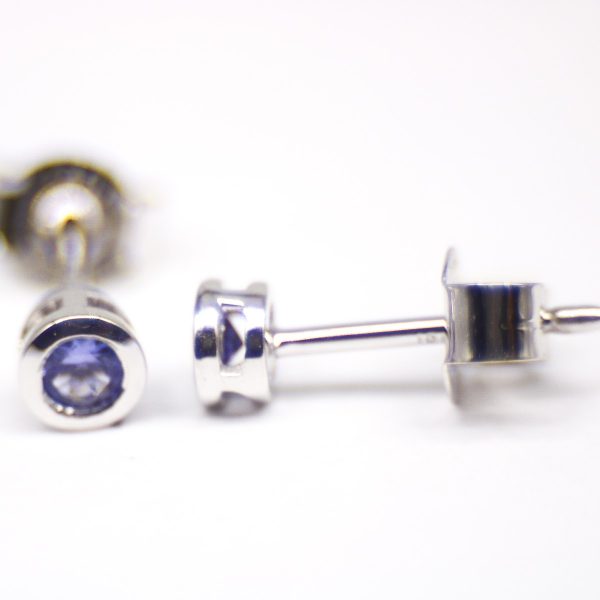 Tanzanite sterling silver earrings GWTZE84363-1112