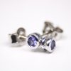 Tanzanite sterling silver earrings GWTZE84363-1113