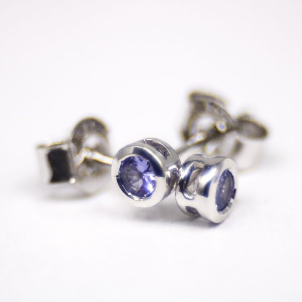 Tanzanite sterling silver earrings GWTZE84363-1113