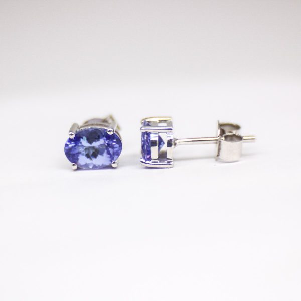 Tanzanite Sterling silver earrings GWTZE84368-1133