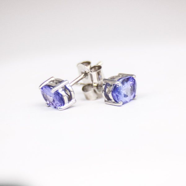 Tanzanite Sterling silver earrings GWTZE84368-1134