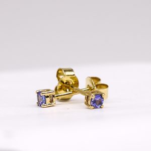 Tanzanite yellow gold earrings GWTZE84350-0