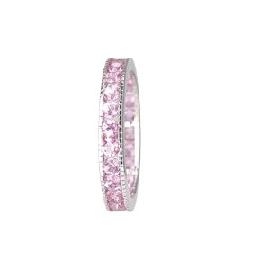 White gold Pink Sapphire Eternity band GWR90547