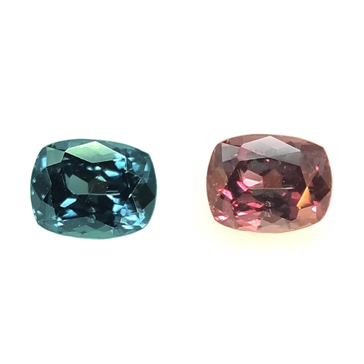 Color Change Garnet 1.68ct Cushion CC003 - GEMWORLD LTD