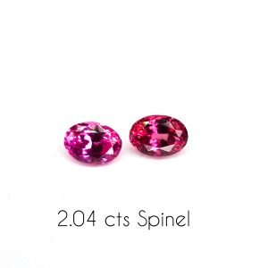 Redish Pink Spinel oval pair 2.04 cts PSPIN0035G-0