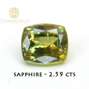 Yellow Sapphire Cushion 2.59cts-0