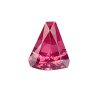 PSpin 42_1 - GEMWORLD LTD Pink faceted teardrop-shaped gemstone with many reflective facets against a white background