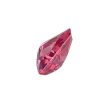 PSpin 42_2 - GEMWORLD LTD Faceted pink-red gemstone, elongated shard set against a white background.