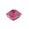PSpin 42_3 - GEMWORLD LTD Pink cushion-cut gemstone with faceted surfaces on a white background.