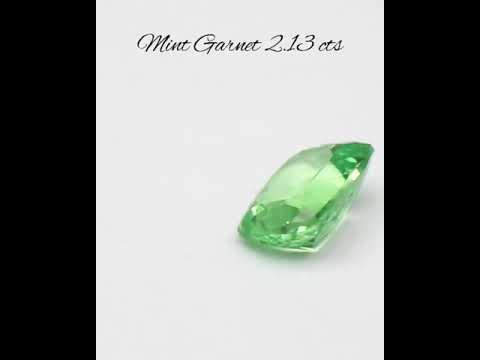 Mint Grossular Garnet 2 13 Cts Cushion Mgg0002 Gemworld Ltd