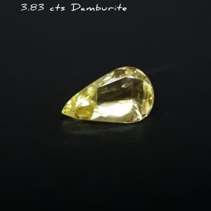 3.83 cts Yellow Damburite Pear Shape-0