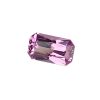 Fspin 239_1 - GEMWORLD LTD Close-up of a lavender-purple faceted gemstone set against a white background, showing its many angular faces.