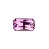 Fspin 239_4 - GEMWORLD LTD Faceted pink gemstone with a square cushion cut on a white background.