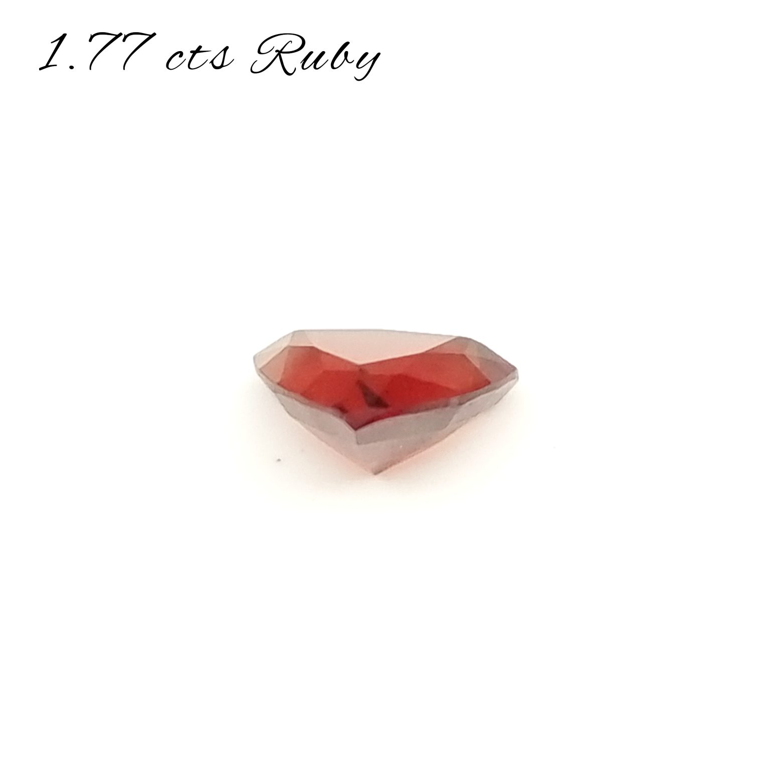 1.762 ct Ruby Orange Red Natural No Heat Trillion RUB 0033