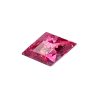 PSpin 113_1 - GEMWORLD LTD Pink faceted gemstone (cut-cornered diamond) with multiple angular facets, tilted diagonally across the frame.