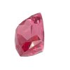 PSpin 59_5 - GEMWORLD LTD Close-up of a pink faceted gemstone with angular surfaces against a white background.