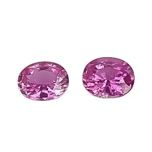 Pink Sapphire Oval Pair 1.75ct ref Sapp162