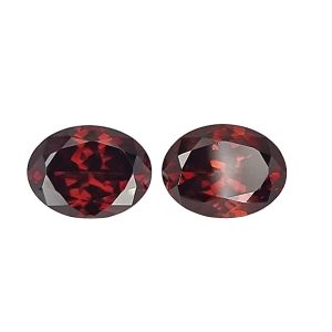 RED ZIRCON 12.37ct PAIR REF ZIR39