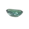 Korn 158_5 - GEMWORLD LTD Emerald-cut teal-green gemstone with facets, photographed on a white background