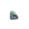 Korn 19_4 - GEMWORLD LTD Emerald-green crystal shard with jagged facets on a white background.