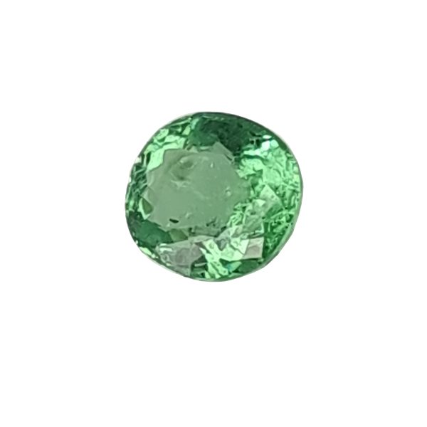 Par 16_1 - GEMWORLD LTD Emerald-green foil sphere with a crinkled surface on a white background.