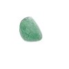 Par 9b_6 - GEMWORLD LTD Close-up of a green rounded pebble with a rough, textured surface on a white background.